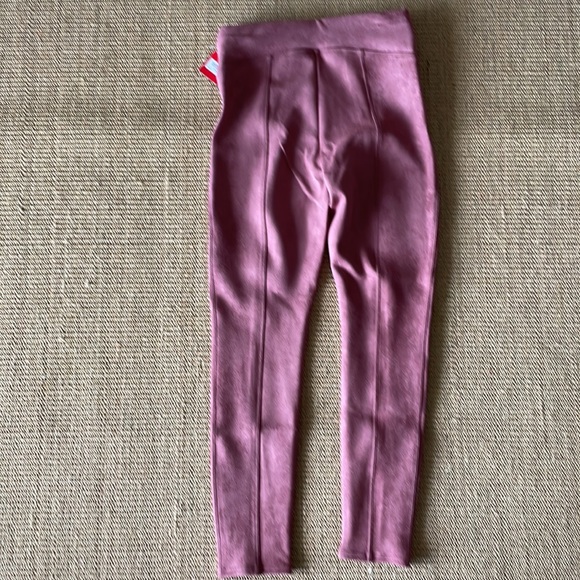 NWOT! Spanx rich rose Faux suede leggings. Style 20322. Size Small. - Picture 3 of 12